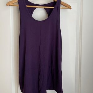 ZYIA 💜 plum twist back tank